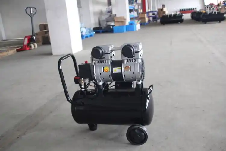 24l无油静音电动空气压缩机空气泵