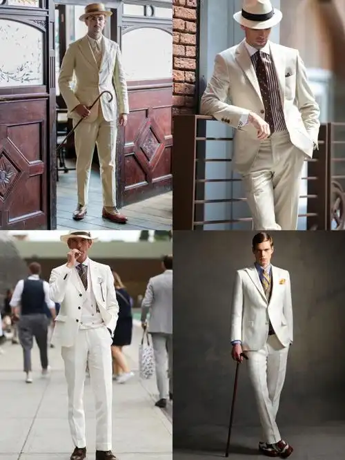 男士白色西服搭配做个优雅的白马王子06