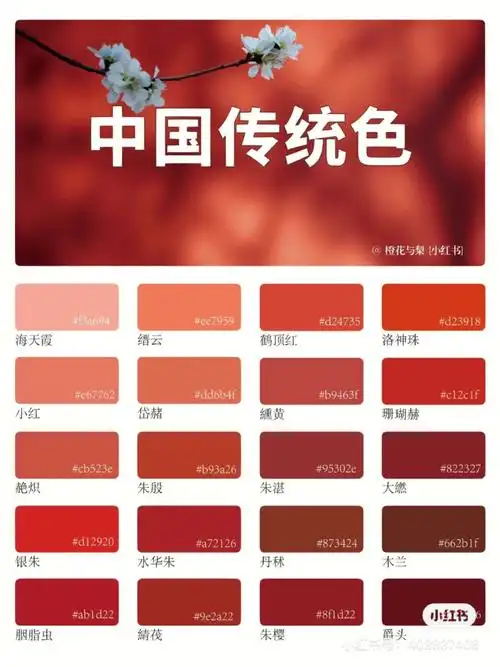中国传统色红色系