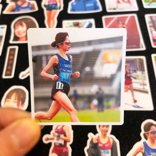 佐藤早也伽贴纸日本马拉松运动员周边手账手机电脑装饰素材贴画