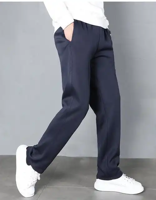 儒芳藏蓝色校服裤子男女一条两道杠初高中小学生运动秋冬季藏蓝白细