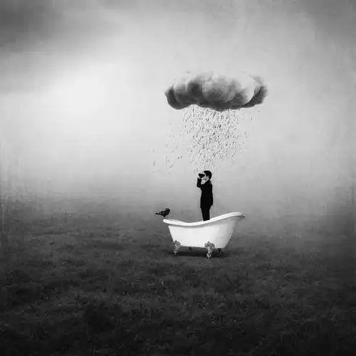 寂静无边,一组精美的伤感黑白唯美意境摄影作品欣赏__凤凰网