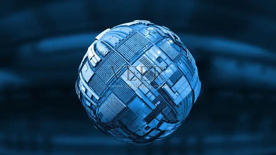 科技科学背景设计绘画插图抽象水平画幅盘旋飞德国细胞病毒太空外星人