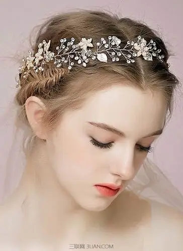 欧美新娘复古发型