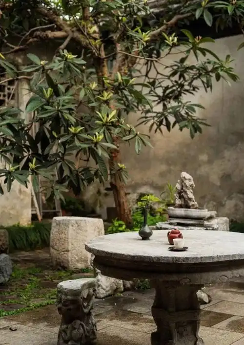 庭院石景禅意古朴雅致