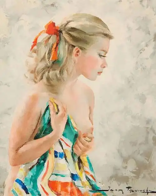 捂胸的少女肖像,恬静动人!|油画|画家|波兰|伊戈尔_网易订阅