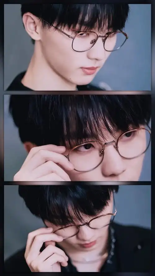 马嘉祺金丝眼镜造型