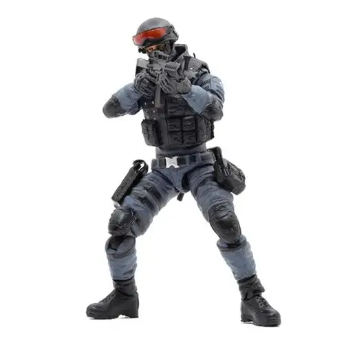 暗源1/18腾讯穿越火线cf斯沃特 3.75寸可动军事兵人玩具模型