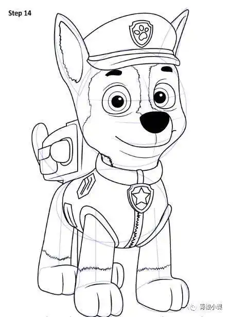 阿奇简笔画 汪汪队阿奇简笔画