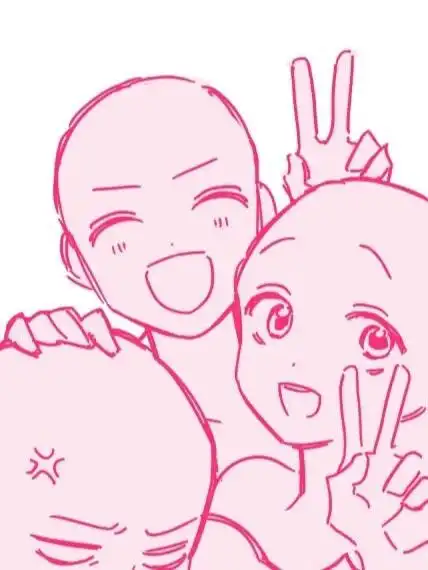 『绘画参考』多人互动姿势参考 .