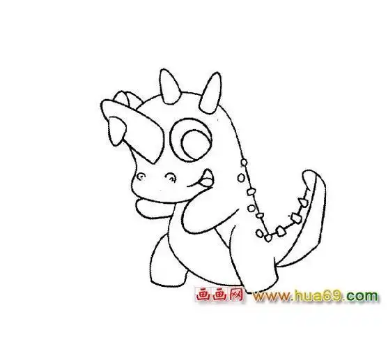 简笔画的画法步骤教程怎么画简笔画教程合集可爱的小恐龙简笔画教程简