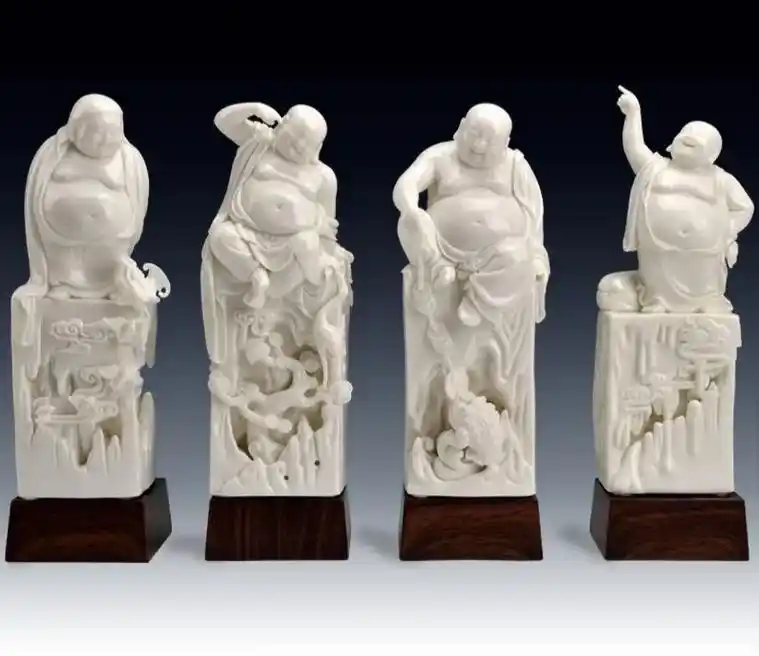 福禄寿喜--中国工艺美术大师--林建胜#纯手工雕刻 #精品摆 - 抖音