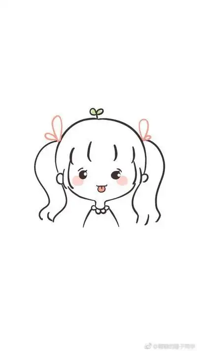 动漫小人简笔画女生