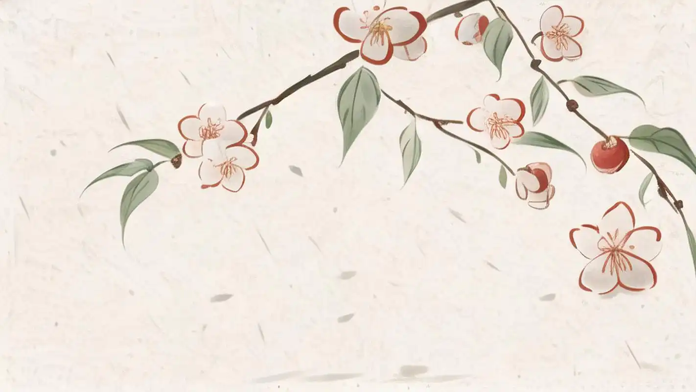 电脑壁纸古风,梅花绽放的雅致风光94