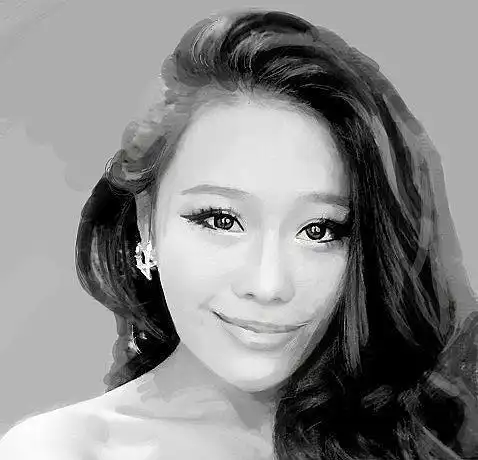 袁娅维·非常喜欢的歌手·很有味·头发根部细致处理了一下·黑白