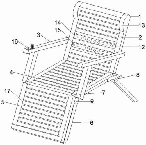 一种便于拆卸的实木躺椅的制作方法