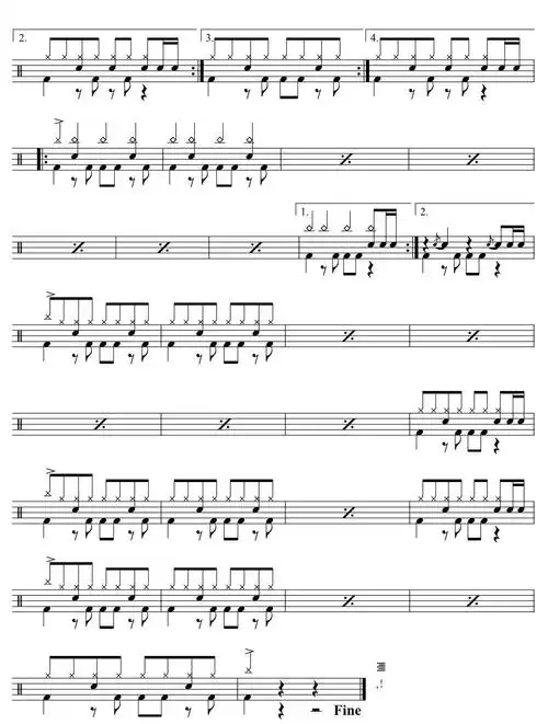 爱的初体验架子鼓谱张震岳