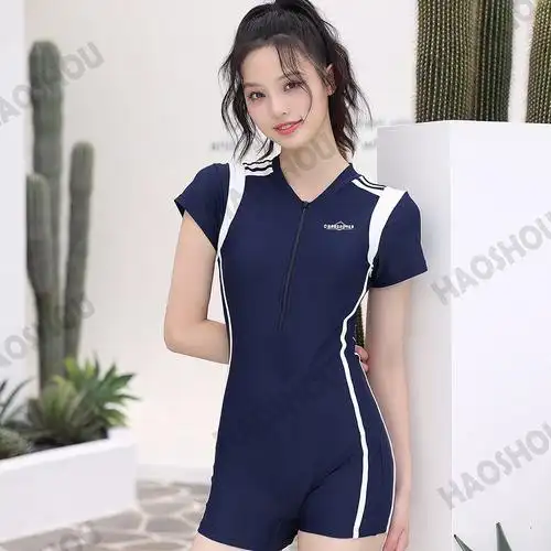 号手新款女士连体游泳衣运动款13408-阿里巴巴