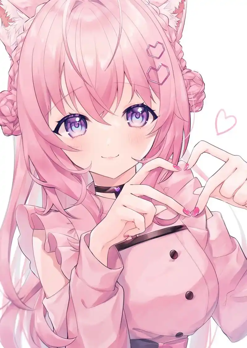 粉色.#粉毛 #二次元 #少女  - 抖音