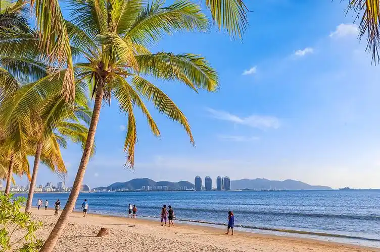 海南岛三亚湾风光