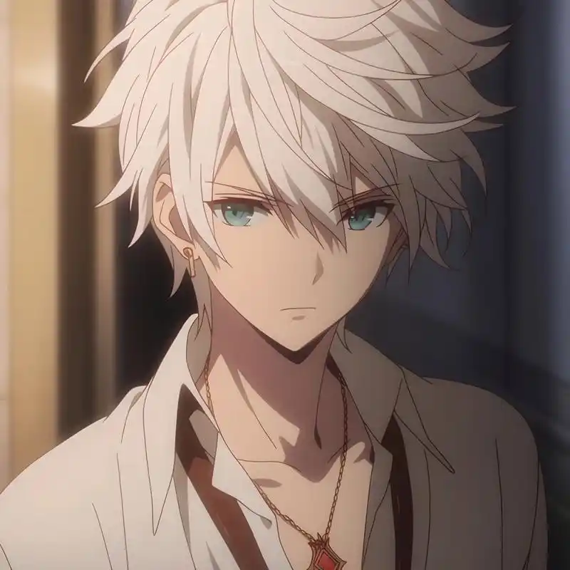 5250白发蓝瞳动漫头像5250 白毛控在哪,让我看到你们的双手