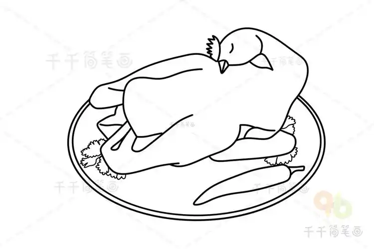 安徽宿州符离集烧鸡简笔画