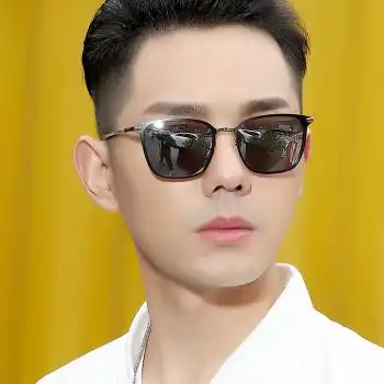 veesa2021新款偏光太阳镜男开车眼镜墨镜男士潮钓鱼驾驶眼镜运动反光