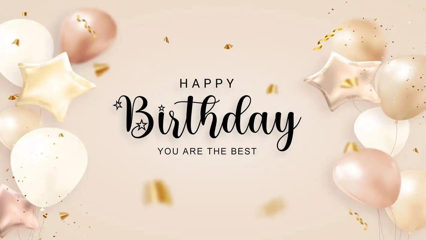 超级温柔,暖暖的生日背景图来啦 适合电视投屏,简约大气好👀 有愁找