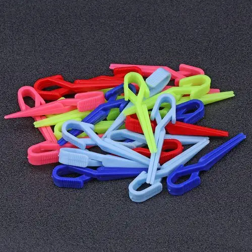 美发定位烫夹子皮卡路纹理带弹簧造型小夹盒装冷烫交叉头发分区夹