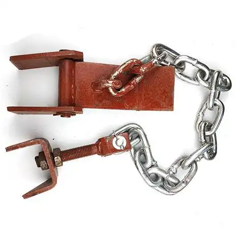 自动锁钩南俊渣土泥头车配件自卸车后门挂钩农用大运翻斗车链条式