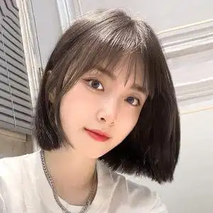 造型全头套式圆脸可爱减龄bobo头2022年假发短发女夏季短款空气刘海