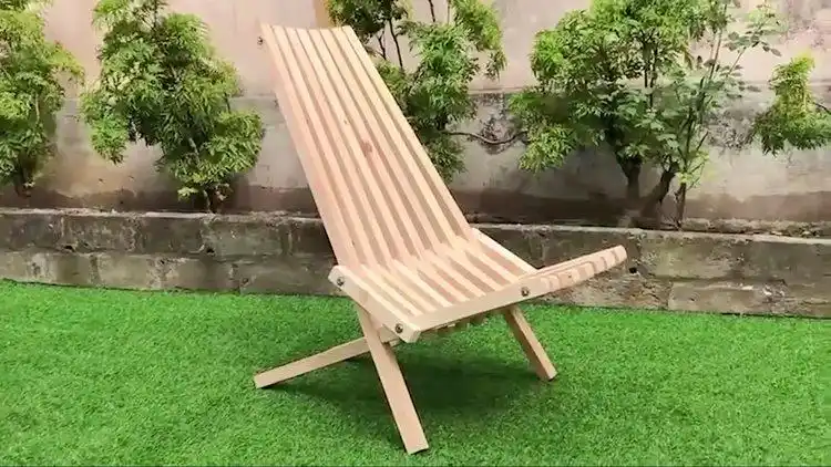 小伙自制户外折叠椅,看完我服了,果然是高手在民间