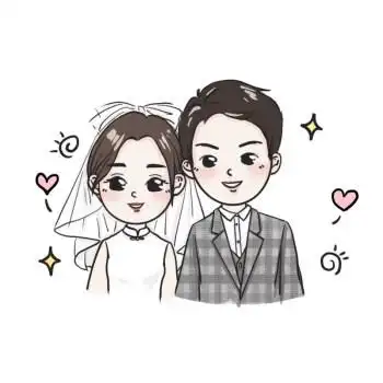 手绘头像定制q版代画形象照片转漫画卡通人物简笔画情侣设计制作 私人