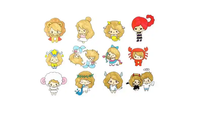 12星座娃娃怎么画