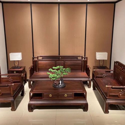 东非酸枝沙发新中式太极沙发 六件套 编号17461436