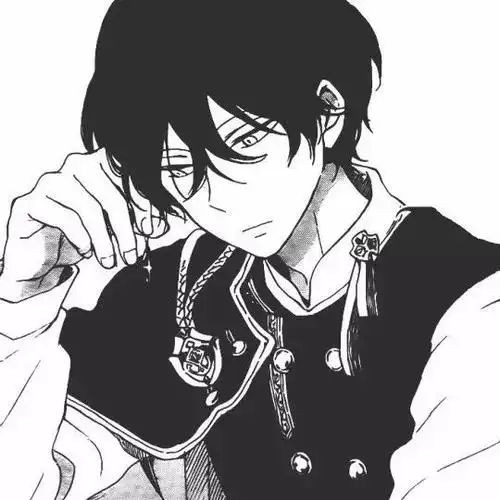 人的一生是黑与白的变奏曲暗色系黑白动漫男生头像