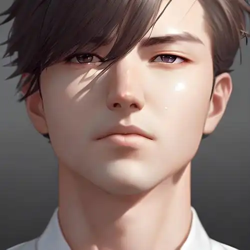 干净白衬衫男头像