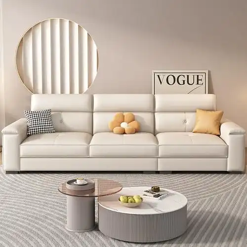 现代简约猫抓布沙发2023新款猫爪绒中小户型脚踏家用网红沙发组合