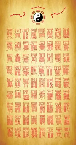 现代装饰画道教七十二道灵符周易易经符咒镇宅旺宅太极风水阴阳鱼