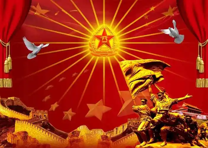 八一建军节psd素材