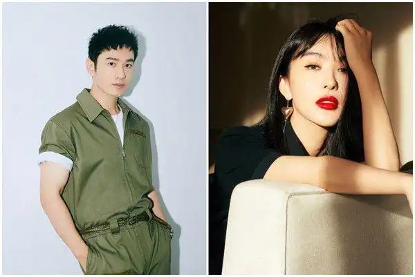 (图/翻摄自微博/黄晓明,李菲儿)