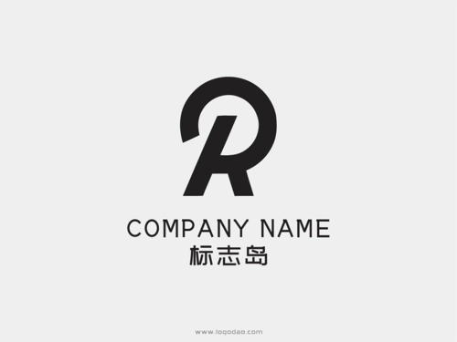 r字母简约大气logo设计标志设计