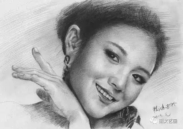 牛b的素描人物肖像画-学画的朋友共勉