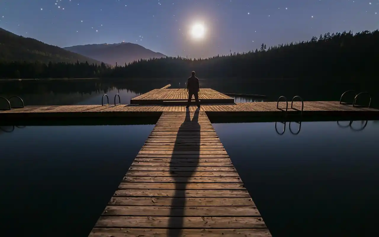 男人孤单的身影图片