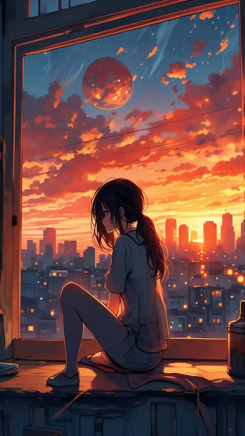 92伤感动漫壁纸精选90 沉浸在伤感动漫壁纸的世界里,每一幅都诉说