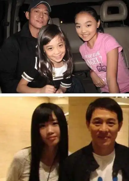 55岁李连杰近照,因癌症暴瘦,妻子风韵犹存,4个女儿颜值惊艳_网易订阅