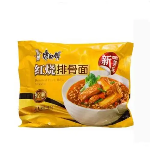【食品】康师傅红烧排骨面,方便面 泡面 105g/袋