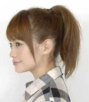 中长发发型简单扎法清爽迷人高马尾扎发