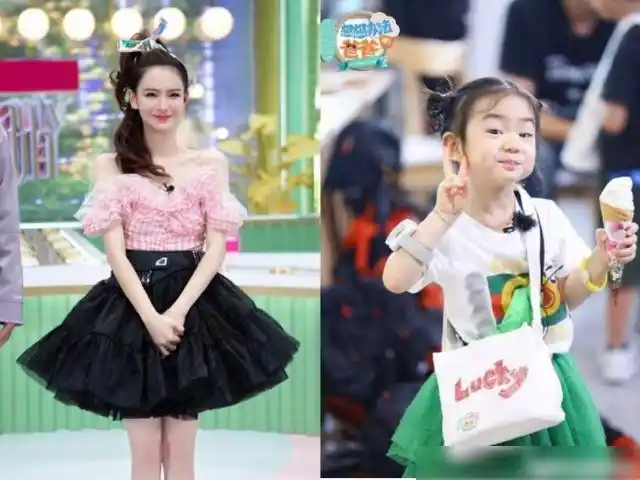 李小璐和戚薇穿衣风格对比一看甜馨和lucky妈妈的影响真大