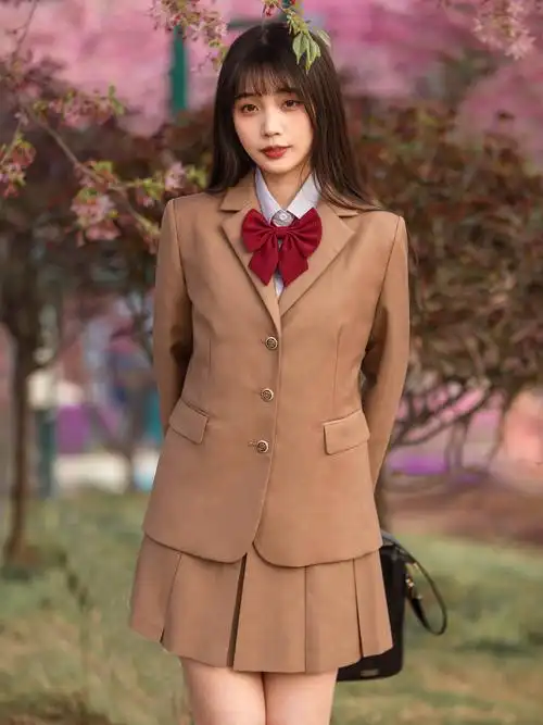 现货喵果半身短裙箱褶制服jk工作室原创森森学生校服